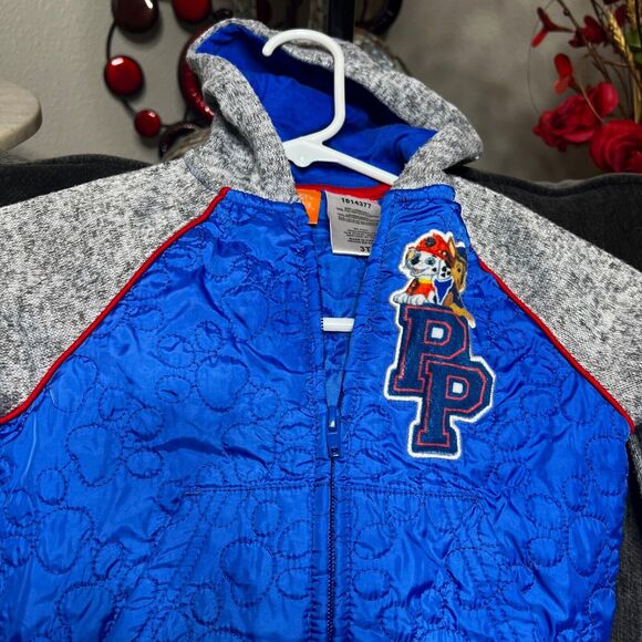 Paw Patrol Nickelodeon Zip Up Toddler Hoodie Jacket Size 3T - Picture 2 of 9